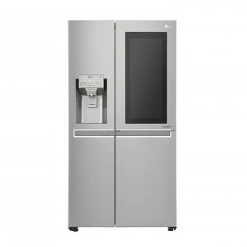 21.2 Cu.Ft, Side By Side Refrigerator, Noble Steel Color, InstaView, Hygiene Fresh+, Inverter Linear Compressor LG