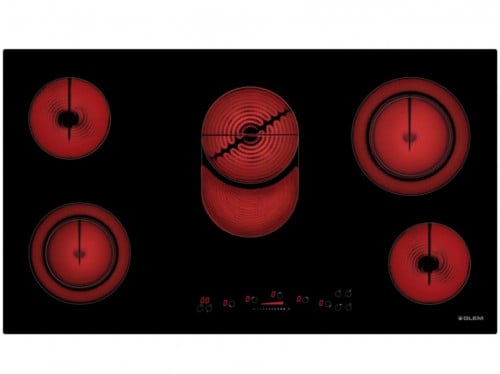Glem Gas Hob 5Elc crmc,88cm,F/Tuch/C