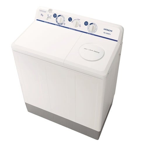 Hitachi Twin Tub Washing Machine 9 Kg, White, PS-1000FJ 22056A WH
