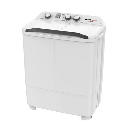 غسالة حوضين دورا 7 كيلو ابيض  - DW700MT11