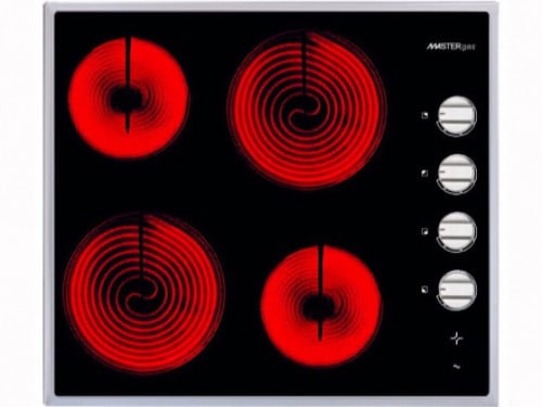 Master Gas Flat hob 4 Gas 60 cm Electric Ceramic- H64CFX