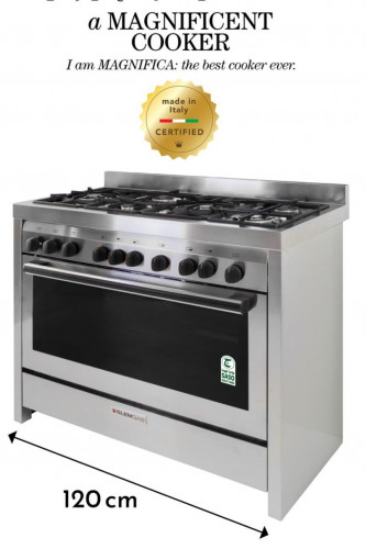 Glem Gas Cooker Gas 60x120,FS,MF,2Fn,St