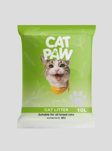 رمل قطط 10 لتر [ كات باو ] شاي اخضر