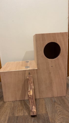 بياضة حرف L خشب اندنوسي سماكة 9 ملي طول 40 سم عمق 40  سم  عرض  25 سم