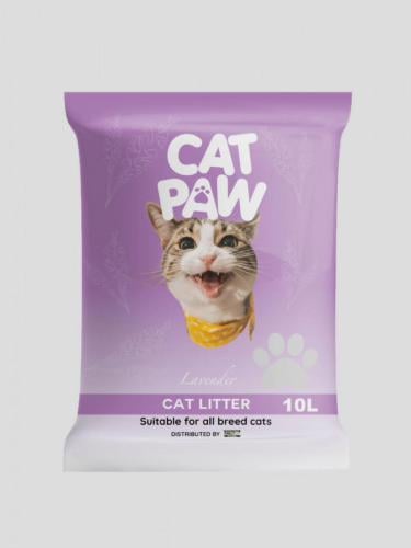 رمل قطط 10 لتر [ كات باو ] لافندر