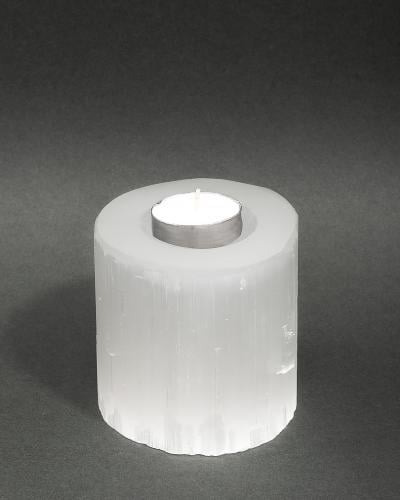 Natural Clear Quartz Stone Candle Holder