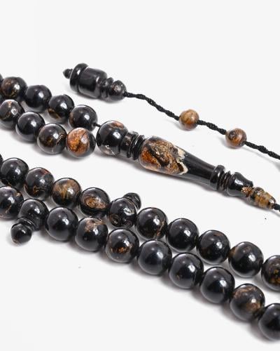 سبحة اليسر درجة اولى من البحر الاحمر بعروق (المرجان الأسود والعسلي )