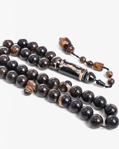 سبحة اليسر درجة اولى من البحر الاحمر بعروق (المرجان الأسود والعسلي )