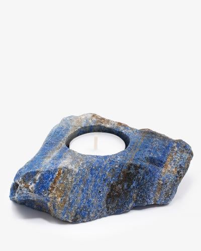 Natural Lapis Lazuli Candle Holder