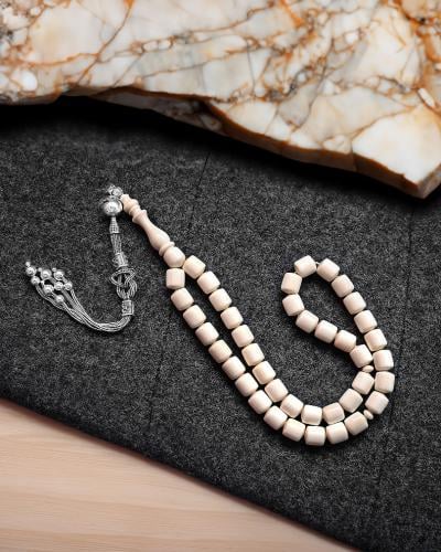 Rare Cylindrical Ivory (Elephant Tusk) Rosary