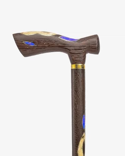 عصا عكاز فينجي شبيه لازورد وصدف