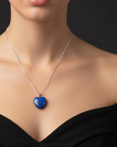 سلسلة نسائية حجر اللازورد الطبيعي