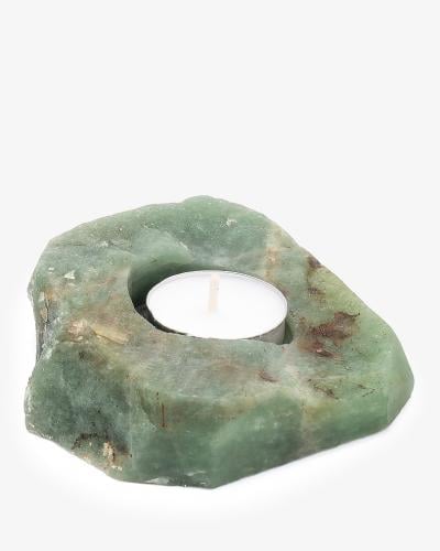Natural Green Aventurine Stone Candle Holder