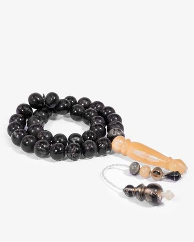 33 Beads Round Buffalo Horn Rosary