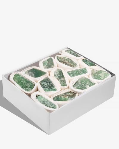 Raw natural green aventurine stone