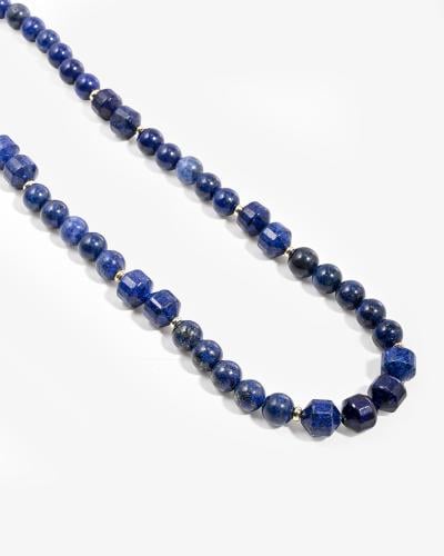 عقد فاخر من حجر اللازورد الطبيعي