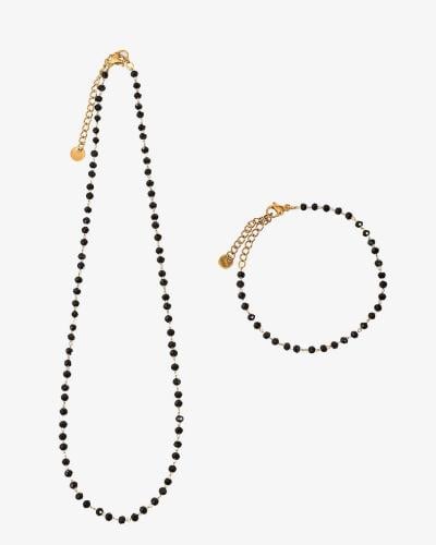 طقم عقد وسوار أنيق بتصميم عصري