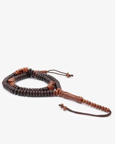 سبحة كوك بلونين بني غامق وفاتح