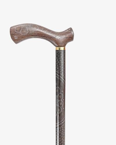 عصا عكاز خشب فينجي طبيعي فاخر