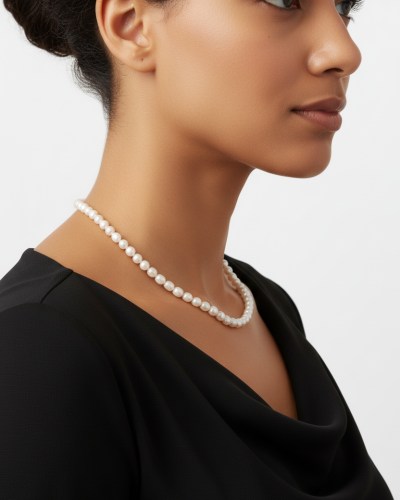 عقد اللؤلؤ الطبيعي – لمسة من الأناقة الخالدة