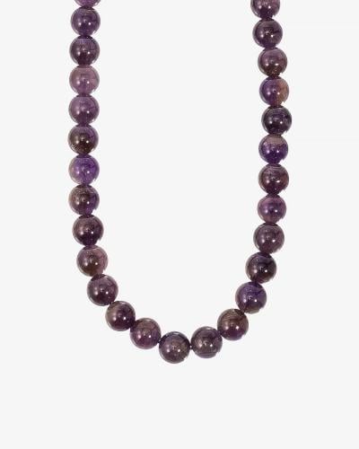 عقد نسائي حجر جمشت طبيعي