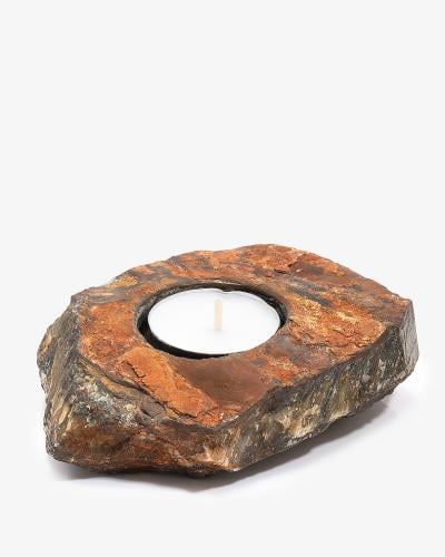 Natural Tiger Eye Stone Candle Holder