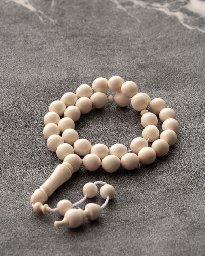 Rare luxury round ivory (elephant tusk) rosary