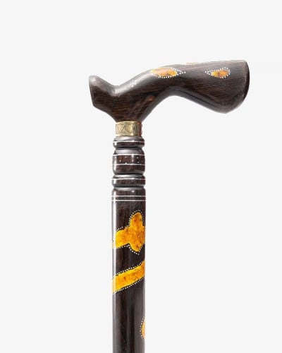 عصا عكاز انيق شبيه الكهرمان الفاخر