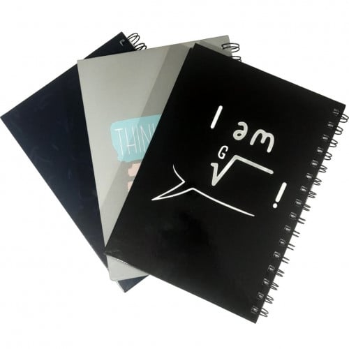 دفتر مربعات مقوى سلك BOOKEY | A4