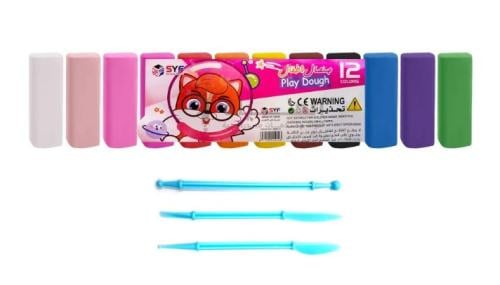 صلصال اسفنجي ملون للاطفال 12لون