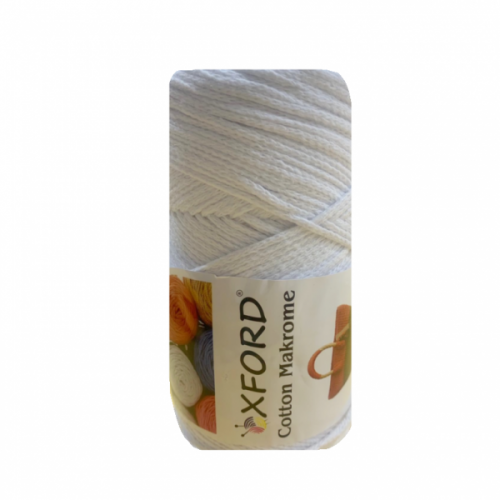 خيوط مكرمية بلون أبيض من xford