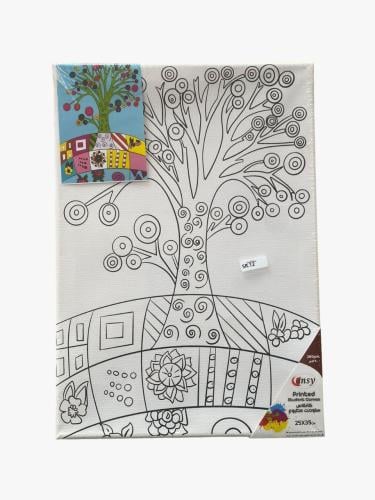 لوحة كانفس مطيوع عليها