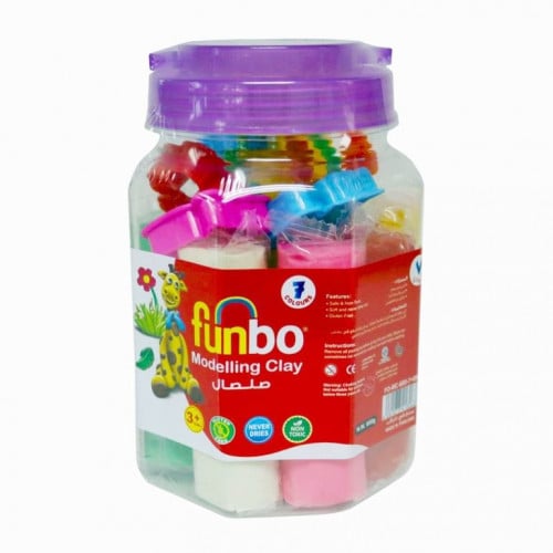 علبة صلصال ملون + قوالب | funbo