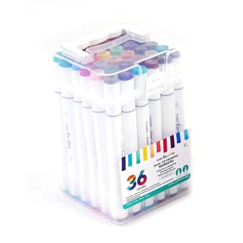 BOOKEY - MARKER CREATIVE COLOR DRAW     (36 COLOR )