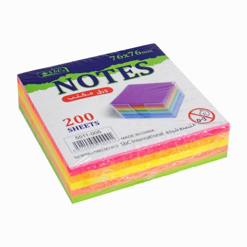 ورق ملاحظات ملون لاصق | SbC