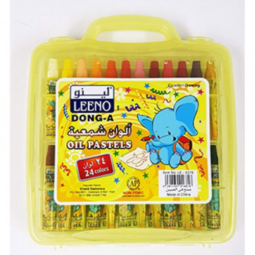 ألوان شمعية لينو 24 لون  Leeno