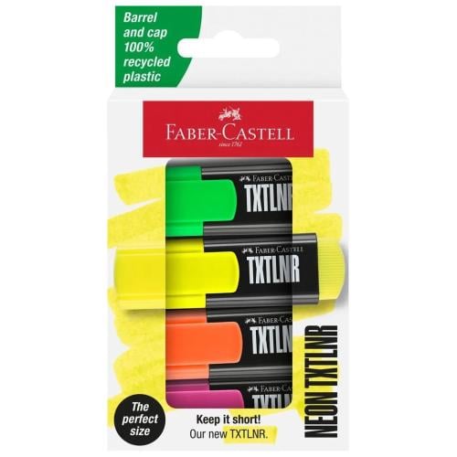 طقم أقلام تظهير صغير 4 ألوان | FABER-CASTELL
