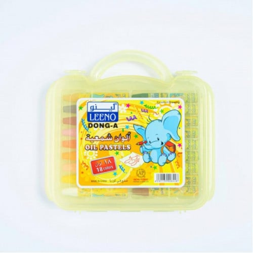 ألوان شمعية لينو 18لون  Leeno