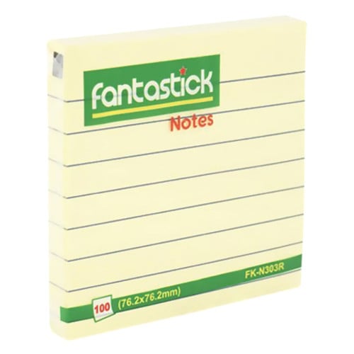 ورق ملاحظات لاصق مسطر بعدة أحجام | fantastick