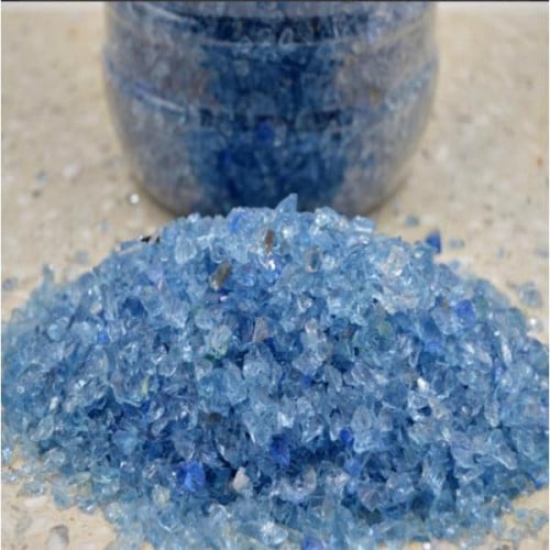 كسر زجاج أزرق ناعم