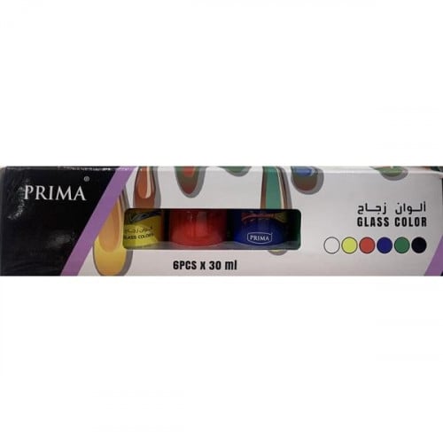 الوان زجاج 6 لون قاروبة Prima