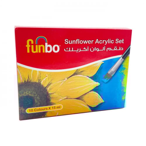 طقم ألوان أكريلك ( funbo )