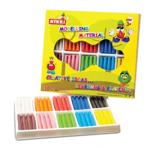 صلصال 10 ألوان | Nikki