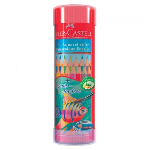 ألوان خشبية مائية أسطوانية بعدة احجام | FABER-CASTELL