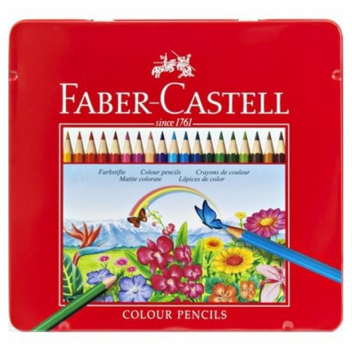 ألوان خشبية مسطحة بعدة احجام | FABER-CASTELL