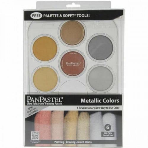 طقم 6 ألوان بان باستيل (معدني)