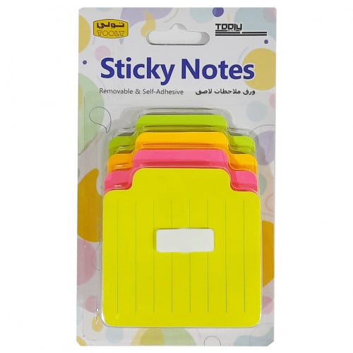 ورق ملاحظات ملون لاصق | TOOLY