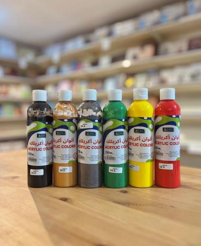 الوان اكريلك 250 مل | لون رمادي | SbC