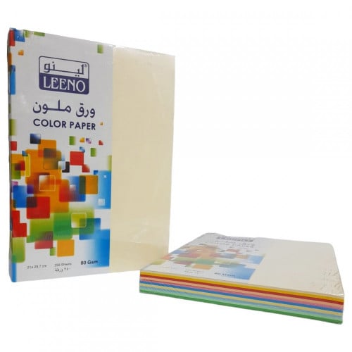 ورق A4 ملون 100 ورقة  | LEENO