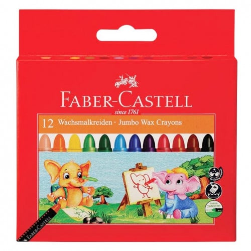 طقم ألوان شمعية 12 لون | FABER-CASTELL